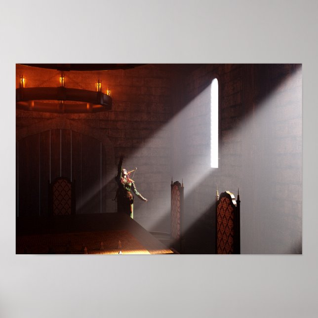 Arte digital de salón de guerra (Frente)