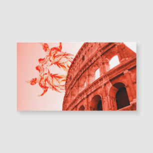 Arte digital del Coliseo y estatuas/esculturas
