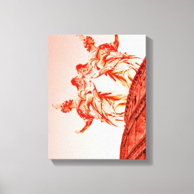 Arte digital del Coliseo y estatuas/esculturas (Anverso)