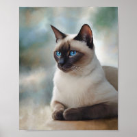 Arte digital del gato 749 siamés