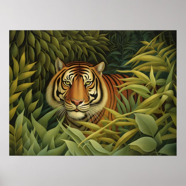 Arte digital del tigre bengalí (Frente)