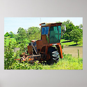 Arte digital del tractor del Medio Oeste Lienzo Ar