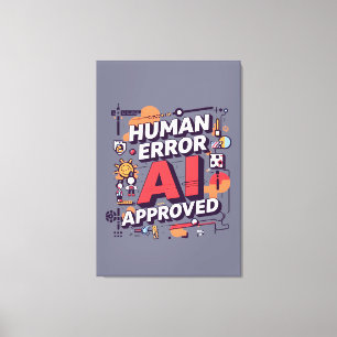 Arte digital en negrita “Error humano, aprobado po