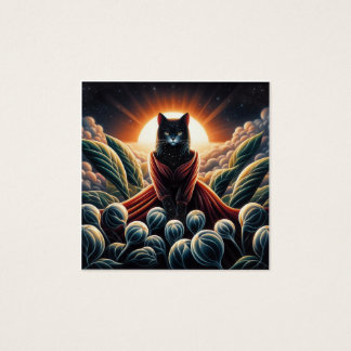 Arte digital fantástico: Gato de cielo nocturno ro
