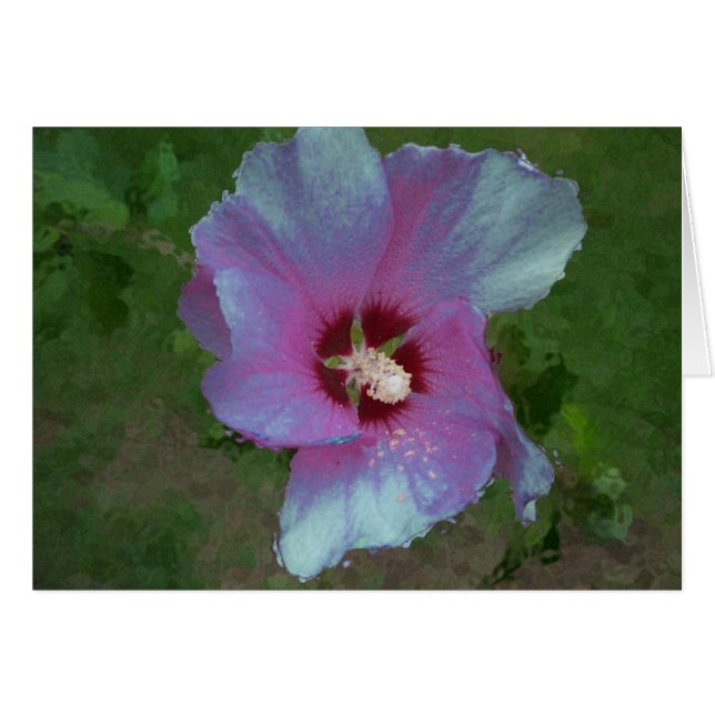 Arte digital "Flor Purpurina" (Anverso (Horizontal))