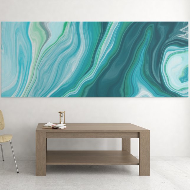 Arte digital fluido azul y turquesa (Subido por el creador)