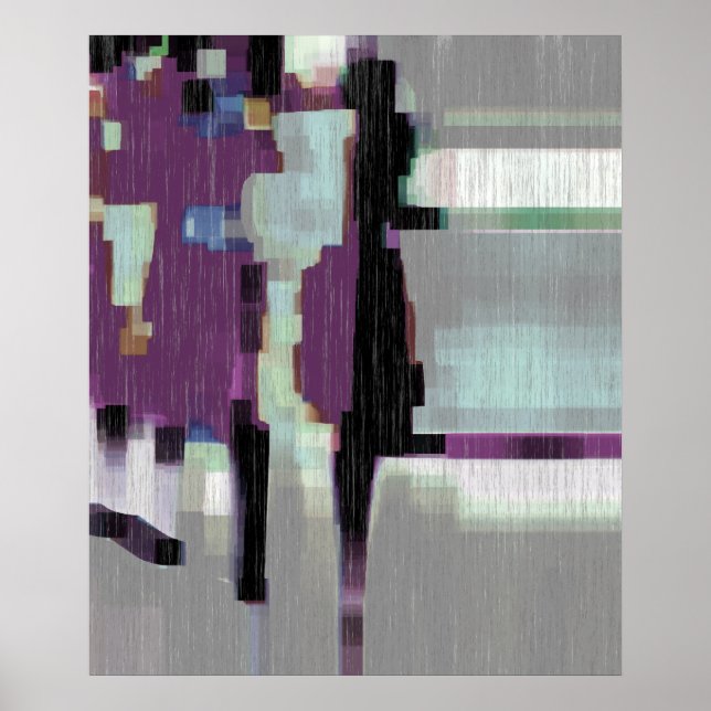 Arte digital "Lluvia morada" (Frente)