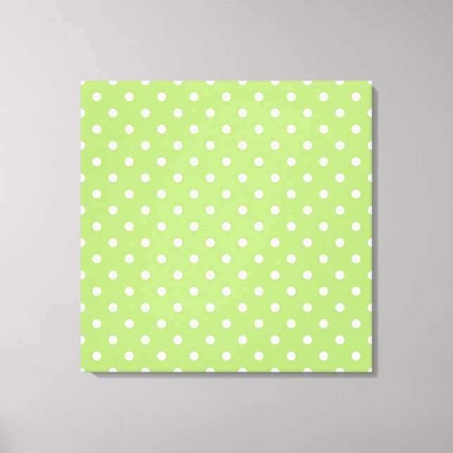 Arte digital moderno, genial, puntos de polka verd (Anverso)