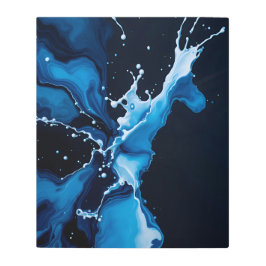 Arte dinámico de movimiento de fluido blanco y azu