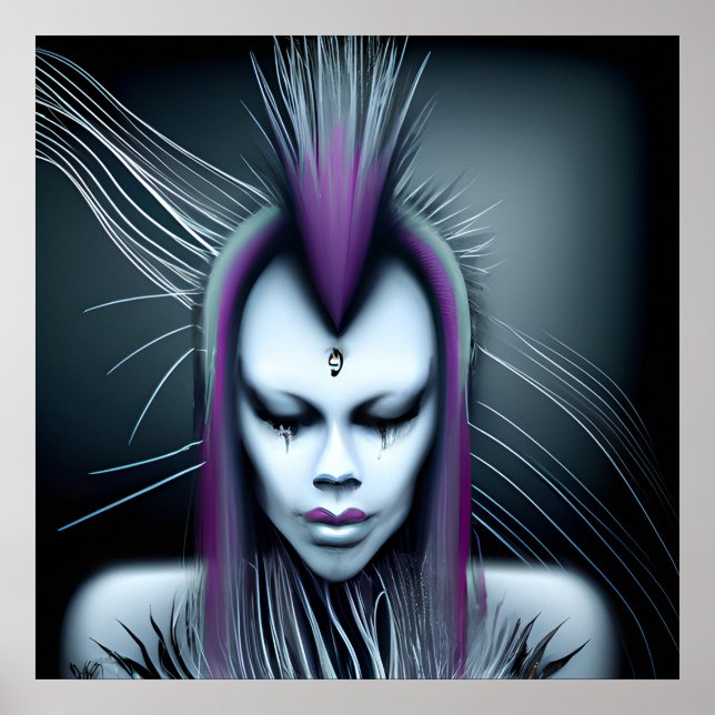 Arte Distópico Alien Humano Híbrido Etheral Ai (Frente)