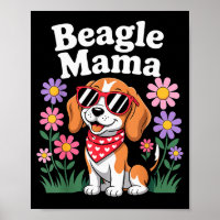 Arte divertido de Beagle para mujeres chicas mamá 