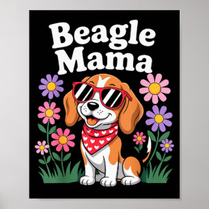 Arte divertido de Beagle para mujeres chicas mamá