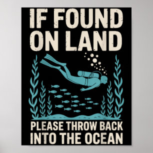 Arte divertido de buceo para hombres y mujeres buz