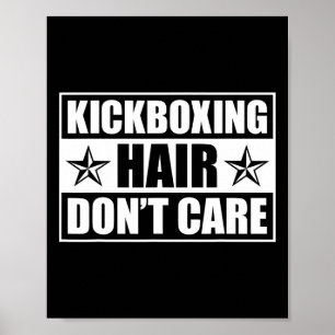Arte divertido de kickboxing para hombres y mujere