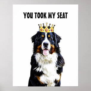 Arte divertido de pared de Border Collie en el bañ