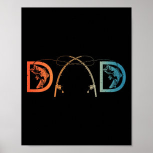 Arte divertido de pesca para papá hombres Día del 
