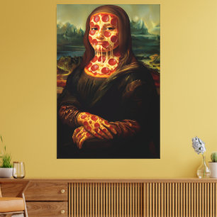 Arte divertido de pizza con temática de parodia