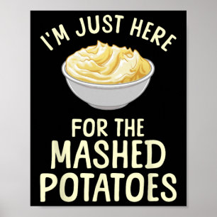 Arte divertido de puré de patatas para hombres y m