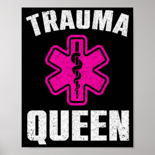 Arte divertido de Reina del Trauma para mujeres pa