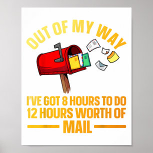 Arte divertido de trabajador postal para hombres m