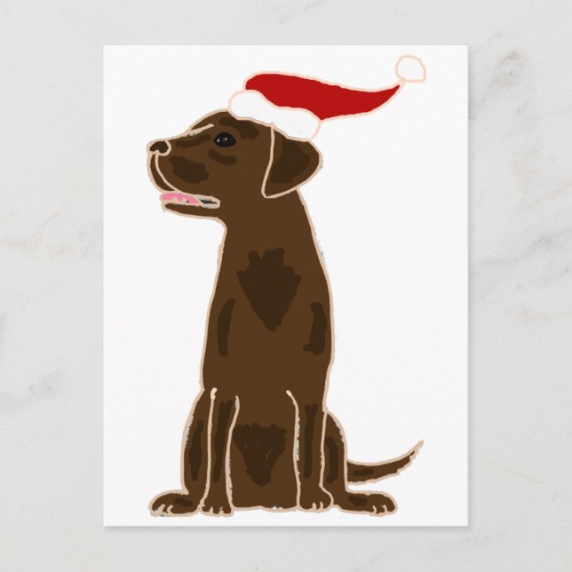 Arte divertido del navidad del labrador retriever (Anverso)