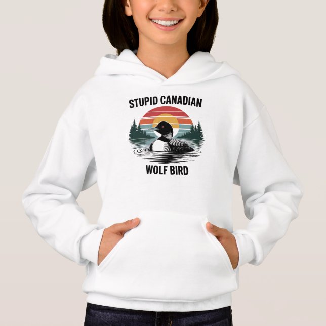 Arte divertido del somorgujo canadiense con estilo (Anverso)