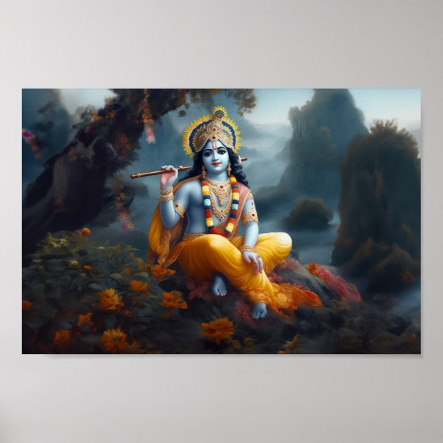 Arte Divino Blue Lord Krishna (Frente)