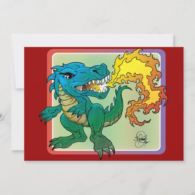 Arte Dragón inspirado en poco t por Scott Rosema (Anverso)