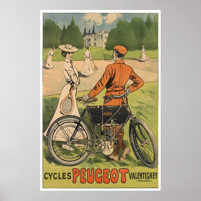 Arte en bicicleta Cartel de bicicleta Impresión de (Frente)