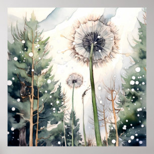 Arte en el muro de Dandelion, plaza floral