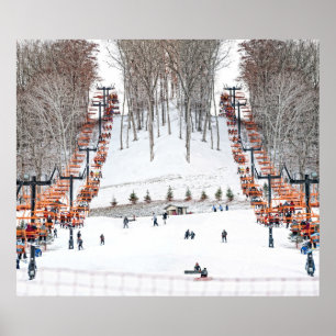 Arte en el Muro de Esquí Deportivo de Invierno