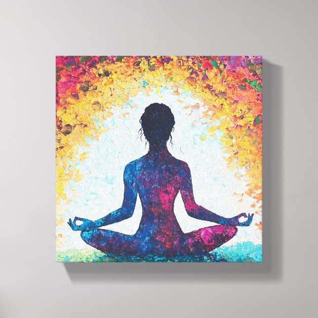 Arte en el muro de Lotus Pose: La serenidad en flo (Anverso)