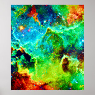 Arte en la nube de nebulosidad cósmica