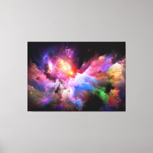Arte en la nube de SlipperyJoe abstracto vibrante 