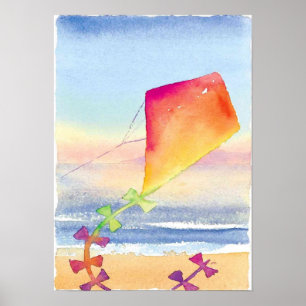 arte en la pared de kite