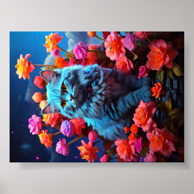 Arte en la pared del gato para los amantes del gat (Frente)