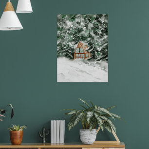 arte en la pared del reino del hielo