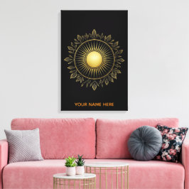 Arte en lienzo de arte fino de follaje solar noble