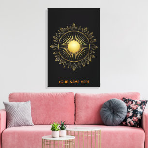 Arte en lienzo de arte fino de follaje solar noble