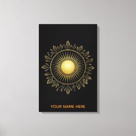 Arte en lienzo de arte fino de follaje solar noble