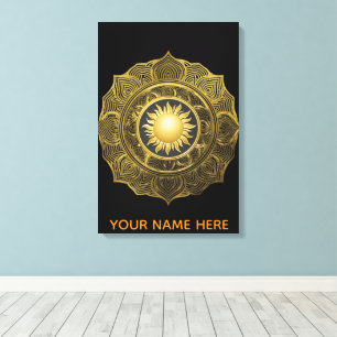 Arte en lienzo de arte fino Mandala Helios de marf