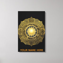 Arte en lienzo de arte fino Mandala Helios de marf