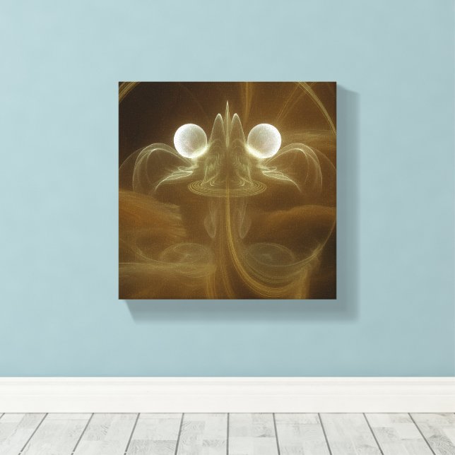 Arte en lienzo de energía de luz abstracta (Insitu (piso de madera))