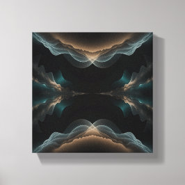 Arte en lienzo de onda abstracta