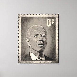 Arte en lienzo del meme de Biden 0 Centavos