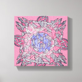 Arte en lienzo ecos abstractos entrelazados