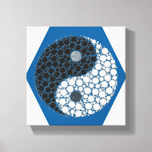 Arte en lienzo mosaico Yin Yang