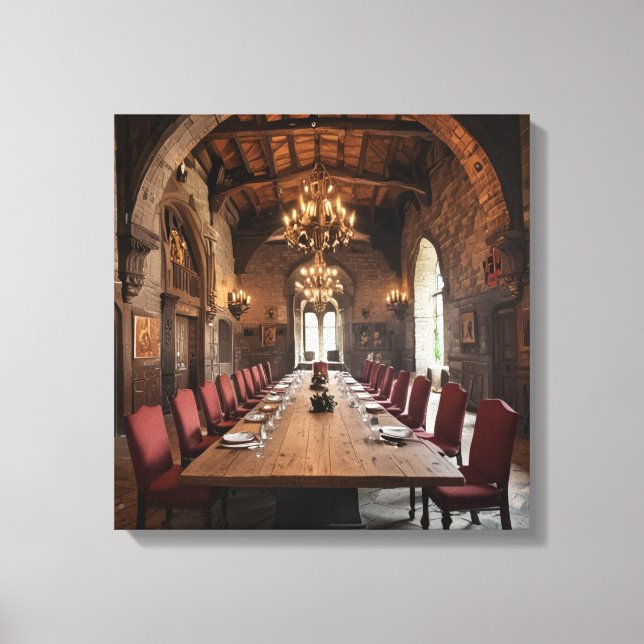 Arte en lienzo (Sala de comedor del castillo-5) (Anverso)