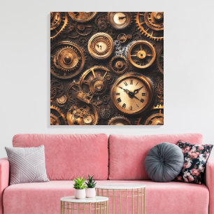 Arte en lienzo steampunk vintage
