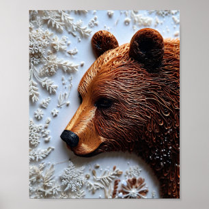 🐻 Arte en papel con técnica de quilling del oso p